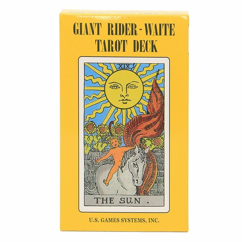 -Hot ขายความละเอียดสูง Tarot Card คุณภาพสูง Full ภาษาอังกฤษ Party Divination เกม-Giant Rider-waite Tarot Deck