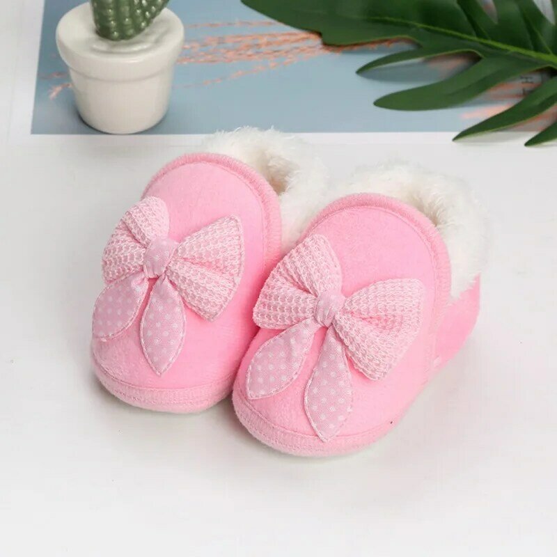 Winter Casual First Walkers Baby Soft Bottom Boots Padded Thickened Shoes 6-15M