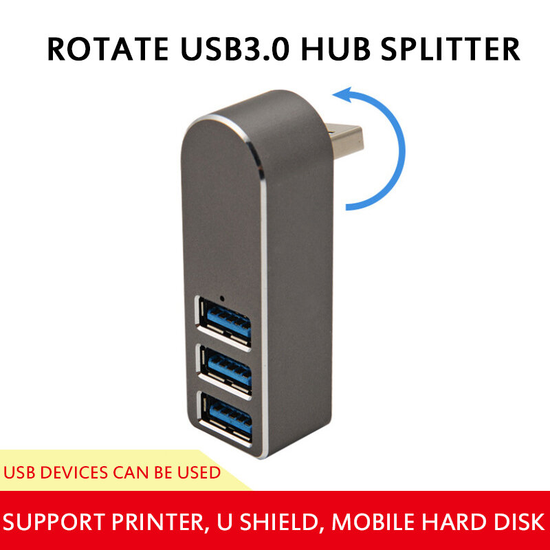 Répartiteur HUB Usb rotatif Usb 3.0, 4 ports, TXTB1