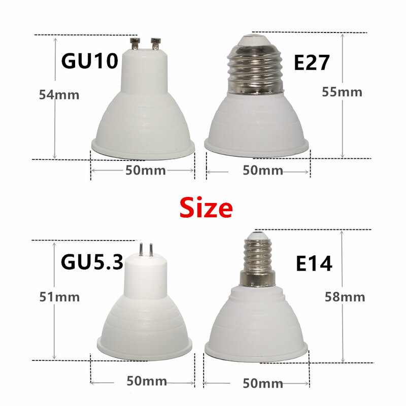 E27/E14/GU10/GU5.3 Rgbw Rgbww 16 Kleur Veranderende Magic Led Lamp 5W 85-265V Rgb Led Lamp Spotlight + Ir-afstandsbediening Lampen 110V 220V