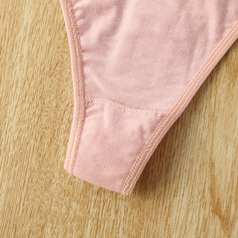 BANNIROU-bragas sexys para mujer, ropa interior de encaje de algodón con estampado, bragas íntimas, 1 unidad