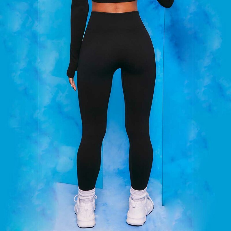 Celana Yoga Mulus Legging Gym Wanita Celana Ketat Pinggul Push Up Pakaian Olahraga Pinggang Tinggi Pakaian Olahraga Wanita Celana Lari