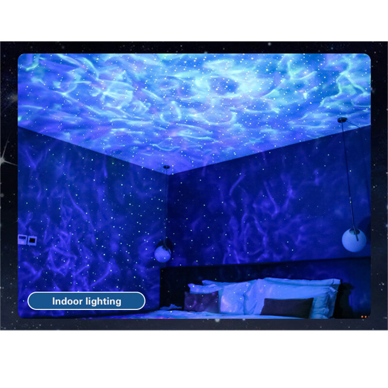 Céu estrelado lâmpada do projetor com blueteeth usb music player 10 cores ajustável crianças quarto festa em casa orgia decoração luz