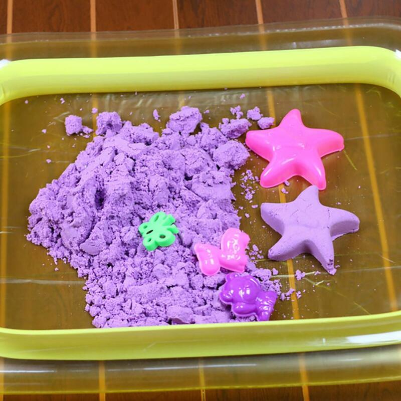 Kuulee 어린이 놀이 모래 장난감 실내 성 놀이 샌드 박스 풍선 모래 트레이 테이블 임의의 색상