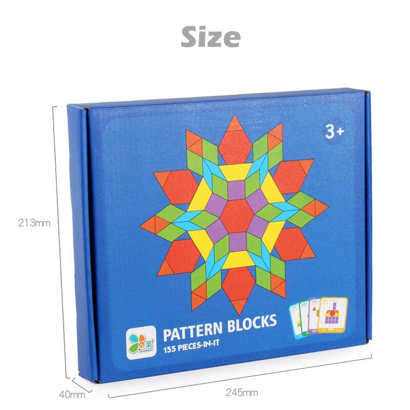 155 sztuk dziecko drewniane puzzle jigsaw zestaw kolorowy kształt zabawki edukacyjne montessori dla dzieci dzieci nauka rozwoju kreatywności