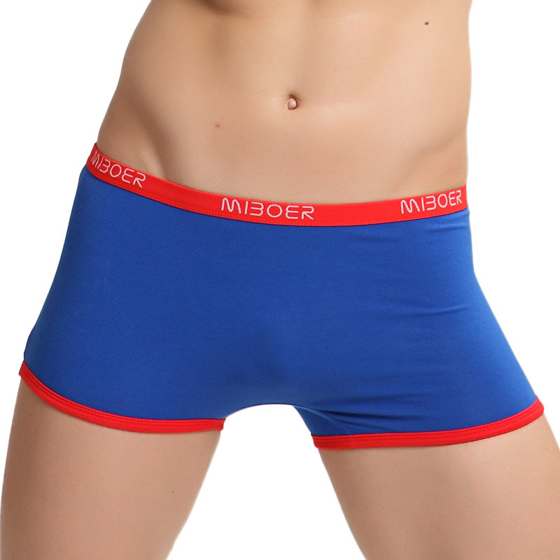 Sexy Neue männer Baumwolle Mode Boxer Shorts Sexy Unterhose Unterwäsche höschen Casual Solide Boxer MIBOER