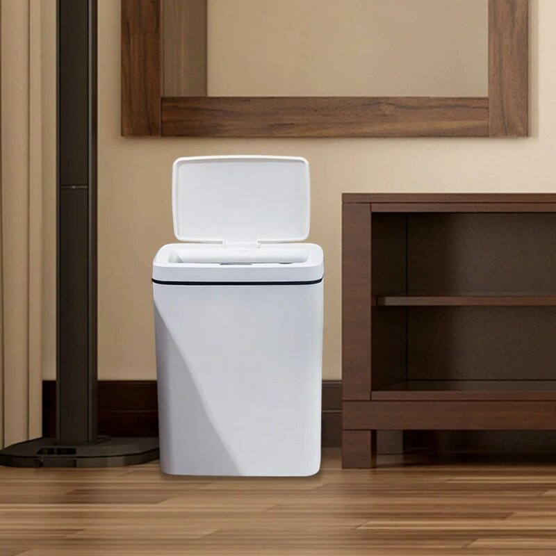 Indução inteligente lata de lixo automático balde lixo elétrico cesta lixo em casa lixo bin para escritório cozinha banheiro