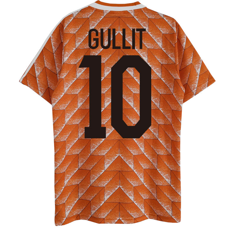 Chemises rétro Van Basten Gullit pays-bas, personnalisées, 20 21, 1988