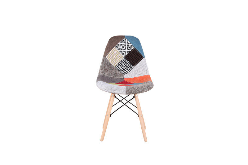 Conjunto de cadeiras de jantar em estilo nórdico, 4 peças, suporte de metal, feito em madeira de faia, ideal para cozinha e sala de jantar (vermelha)