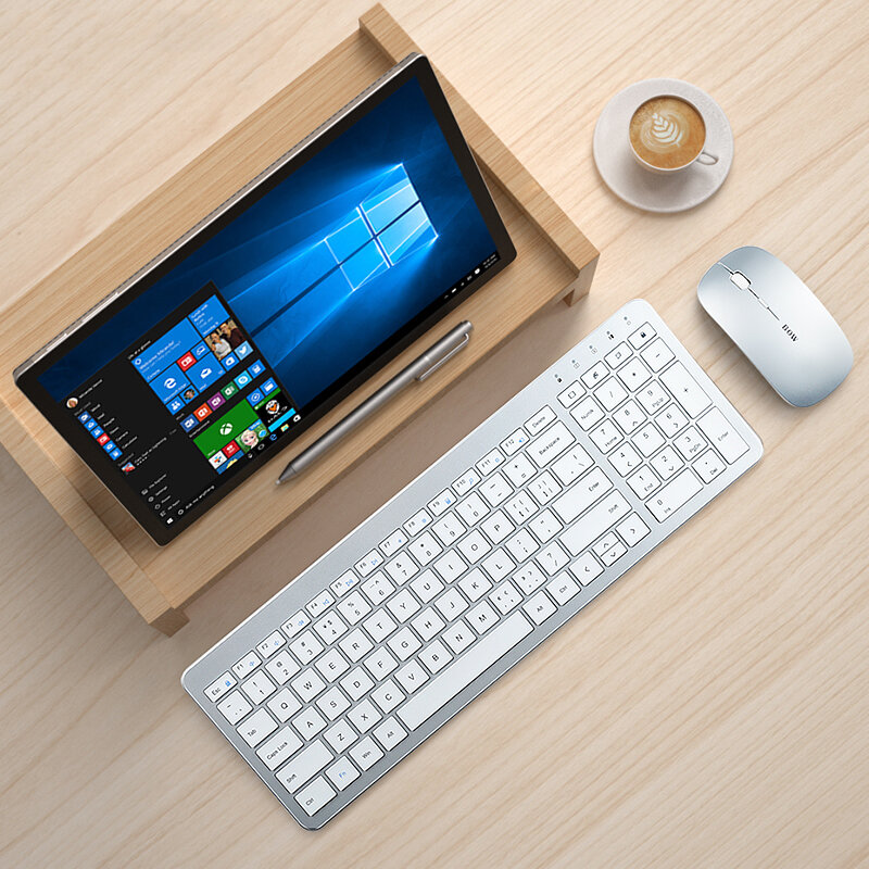 Ensemble clavier et souris de jeu sans fil 2.4G, pour Macbook Xiaomi, ordinateur portable, silencieux, magique