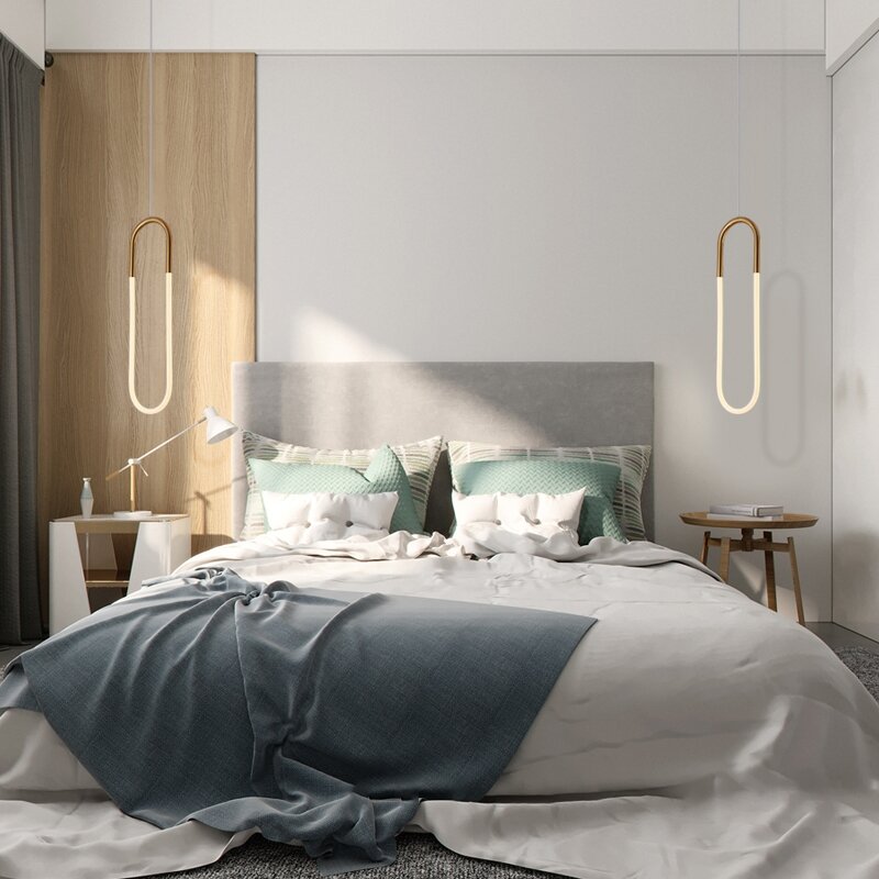 Minimalistischen nacht kronleuchter moderne minimalistischen hintergrund wand Nordic kronleuchter licht luxus schlafzimmer kleine kronleuchter