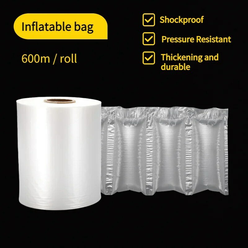 Утолщенные и прочные воздушные амортизирующие мешки для экспресс-транспортировки, пузырчатые мешки 600 м/рулон