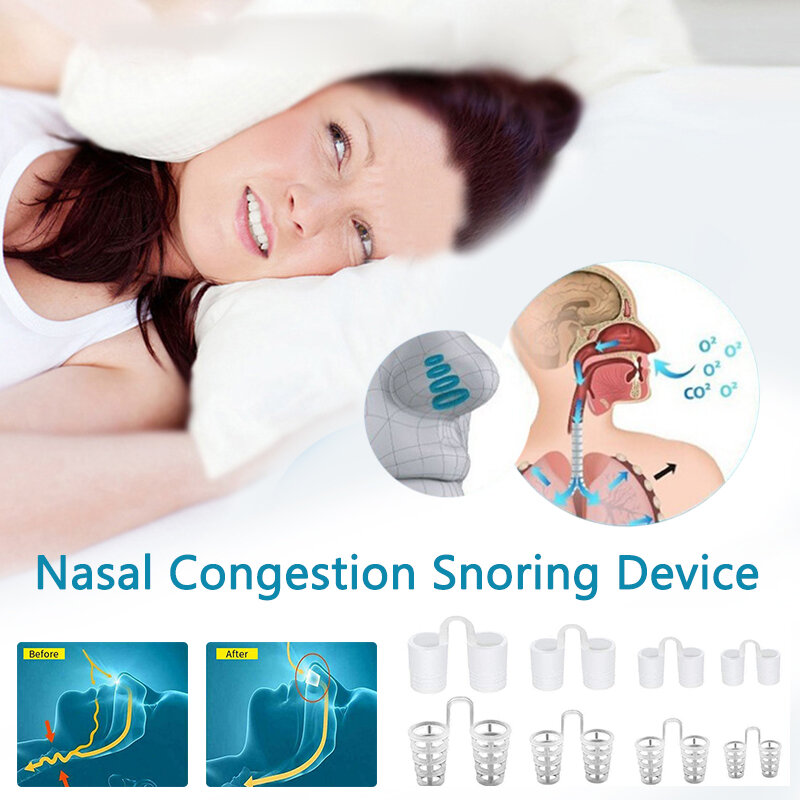 4/8PCS Snoring Solution Anti Snoring อุปกรณ์ Snore Stopper จมูก Vents Dilators จมูกสำหรับ Better Sleep Sleeping Aid sleep