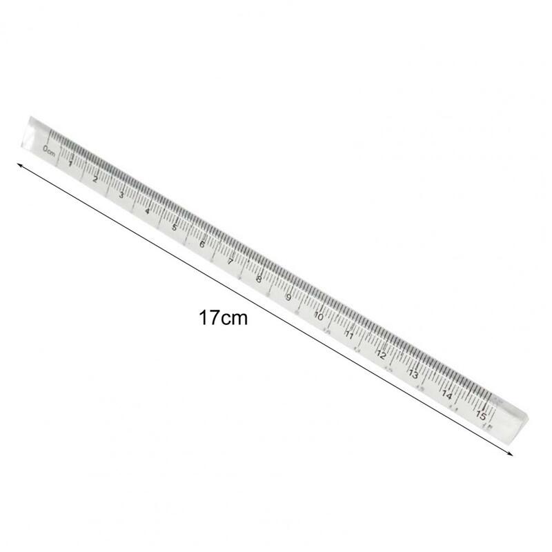 مقياس حاكم واضح مقياس الطباعة طويلة الأمد شفافة مثلث طالب مقياس الحكام للمهندسين المعماريين