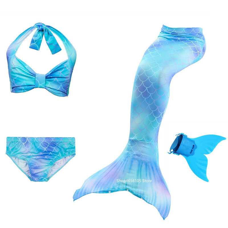 Swimming Mermaid Tail Bikini for Beach Lovely Mermaid Costume Cosplay Mermaid Princess Party Girls Dresses