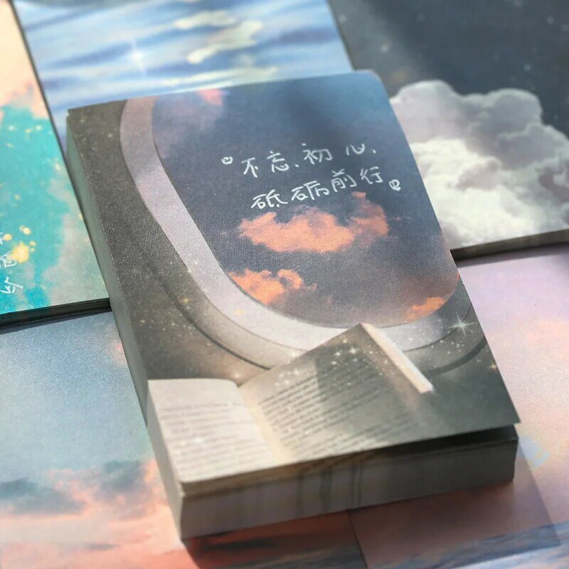 100pcs arte creativa arcobaleno tramonto decorazione adesivo carino onda sparsa decorazione cancelleria diario Album etichetta regalo ufficio
