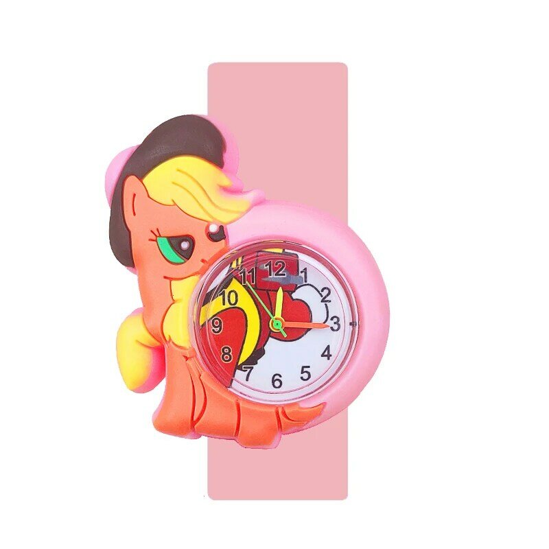Niedlichen Cartoon Kinder Uhr für Mädchen Hohe Qualität Einhorn/pony Spielzeug Student Kinder Slap Uhren Baby Weihnachten Geschenk Reloj infantil