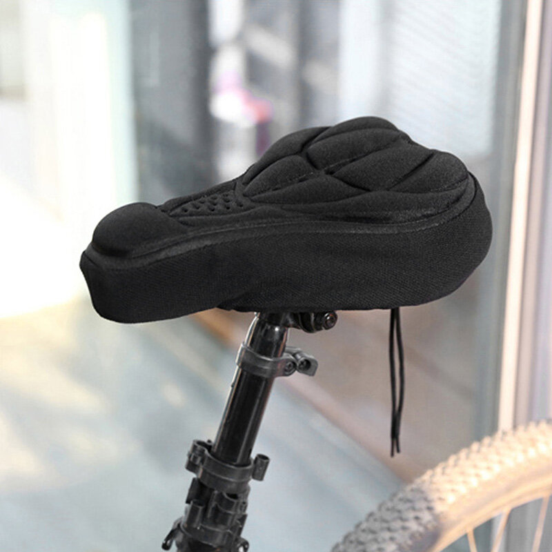 Sillín de bicicleta 3D, funda suave, cojín de espuma cómodo para ciclismo, accesorios para bicicleta # SD