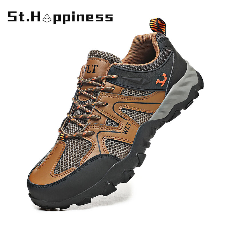 2021 New Brand Men Shoes Fashion Lightweight Mesh Casual Walking Sneakers Outdoors Non Slip Hiking Shoes Zapatos Hombre Big Size