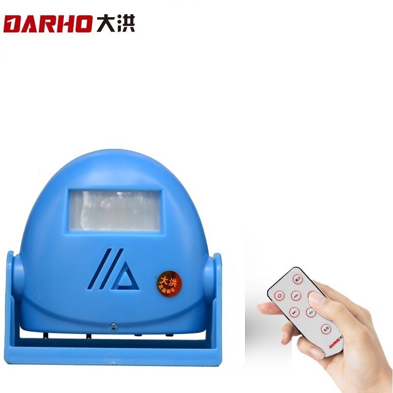 Darho – sonnette de porte avec carillon de bienvenue ding-dong, alerte d'entrée, télécommande, alarme de sécurité, avertissement de vœux