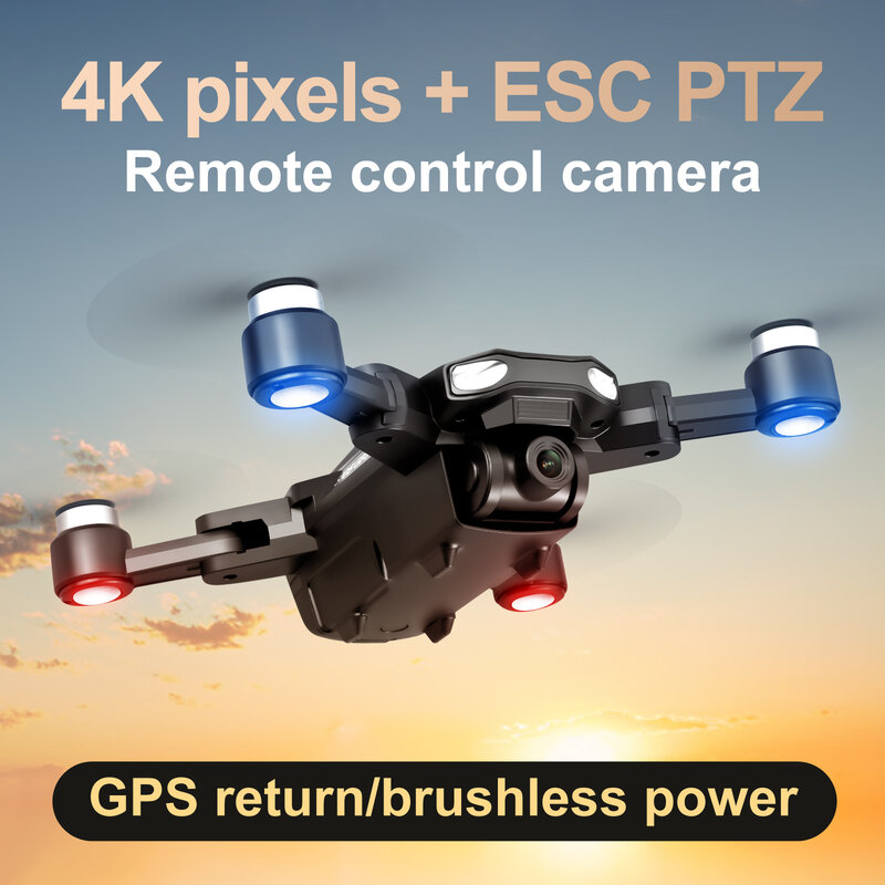 ZK30 Дрон S105 6KHD двойная камера GPS 5GWifi Профессиональный бесщеточный двигатель для дрона стабилизатор дистанции 1,2 км Flight30 мин. Радиоуправляемы...