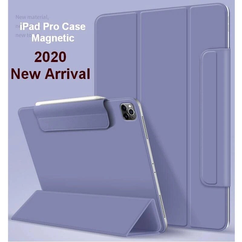 Readystockipad pro 11 12.9 2020 cover cover capa nova ultra-fino tablet protetora ipad pro caso manga magnética duplo-face clipe rápido