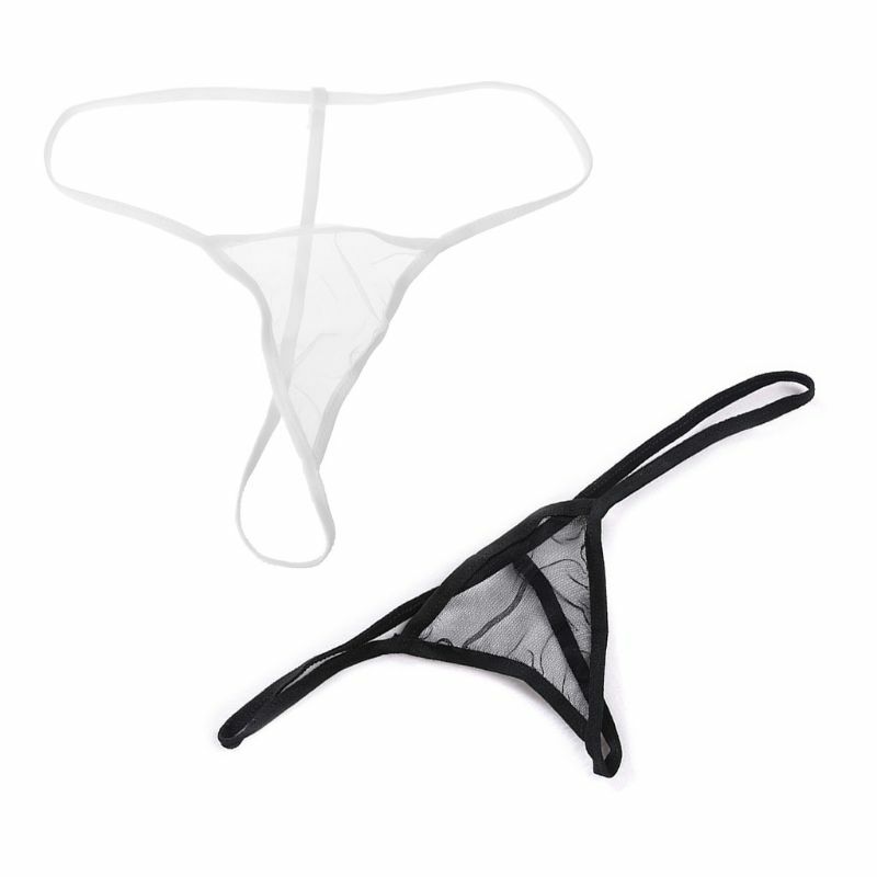 Women Sexy Transparent Thongs G-String Sheer V-String Lingerie Panties Underwear