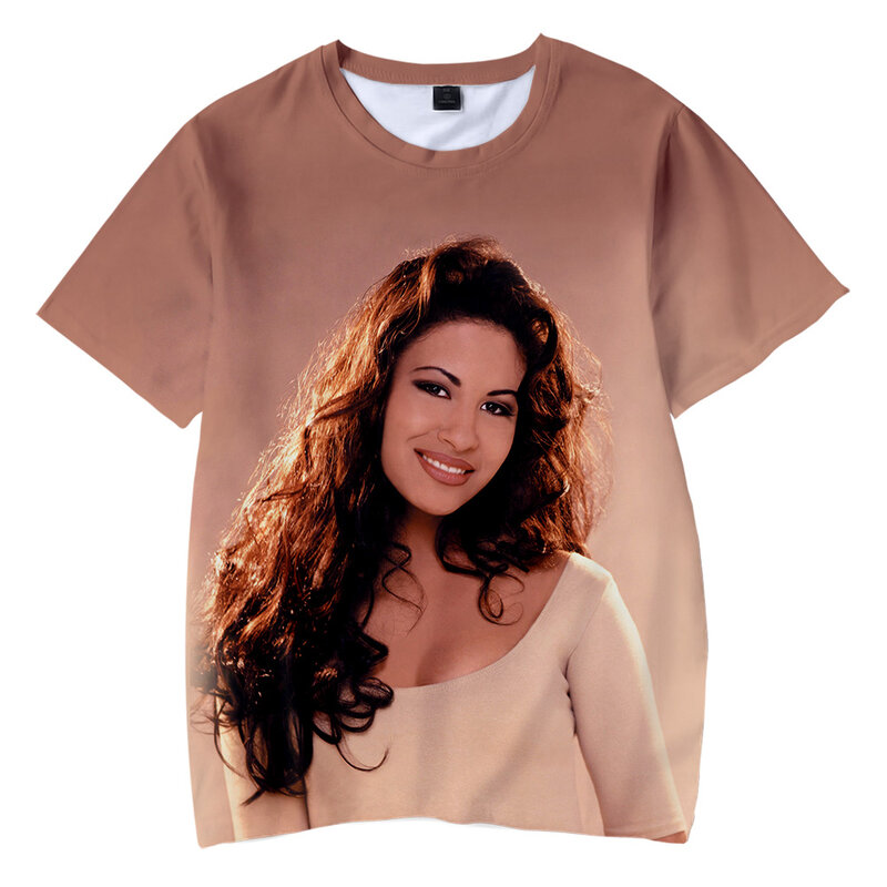 Singer – t-shirt Kpop Harajuku Selena Quintanilla pour hommes et femmes, imprimé en 3D, décontracté, à la mode, tendance