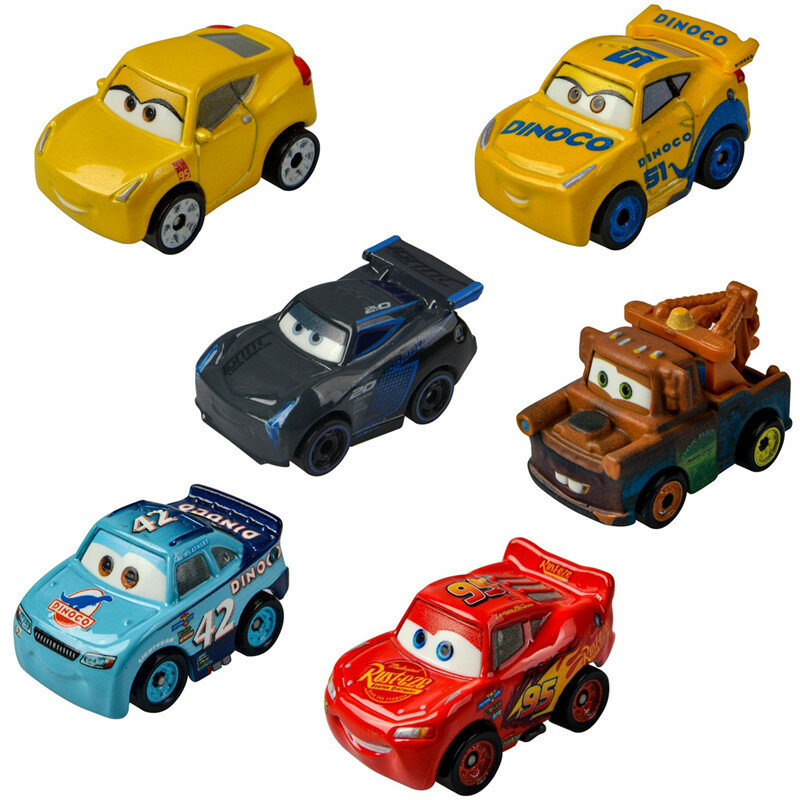 Disney-coche Pixar Cars 3 Mini McQueen de alta calidad para niños, juguete de aleación, modelos de dibujos animados fundidos a presión, regalo de cumpleaños y Navidad