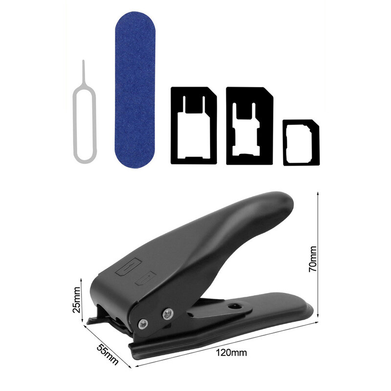 Multifunction 2 in 1 Nano Dual Micro SIM Card Cutter Cutting Tool for Apple iPhone Nokia Samsung Smartphones Accessories