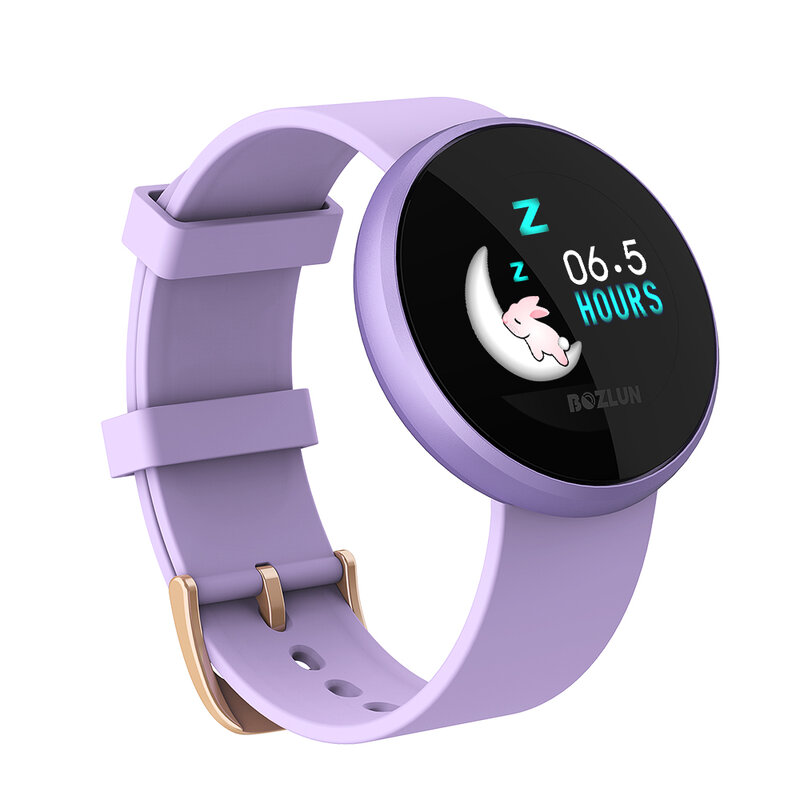 Bozlun relógio digital inteligente, relógio de pulso da moda para mulheres, com lembrete de batimentos cardíacos, à prova d'água b36