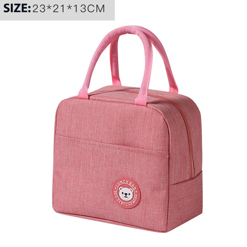 Lunch Box Tasche Kühltasche Lunch Box Lebensmittel Behälter Isolierte Tasche Isolierte Lebensmittel Picknick Tasche Lagerung Box Dame Kind Büro arbeiter