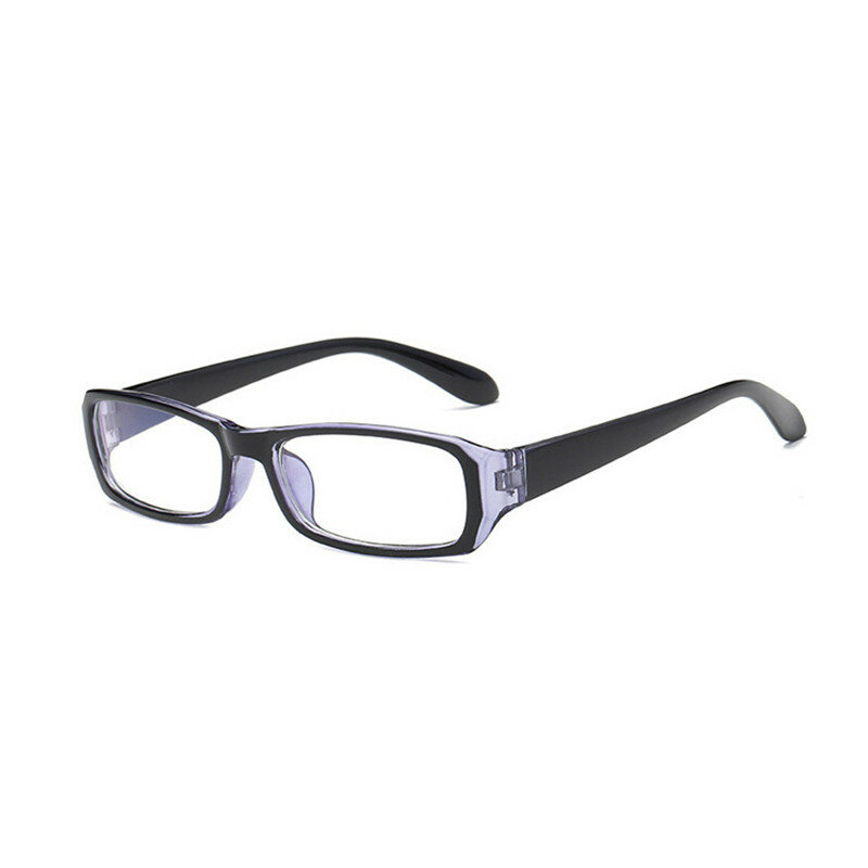 Elbru Anti-Blauw Licht Vierkante Bijziendheid Bril Vrouwen Mannen Afgewerkt Bijziend Brillen Dioptrie-1.0to -4.0 Unisex