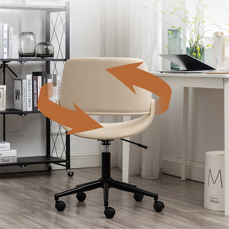 Pure Color Fashion proste wygodne oparcie podnoszenie obrotowe krzesło do pracy na komputerze gabinet sypialnia salon krzesło biurowe