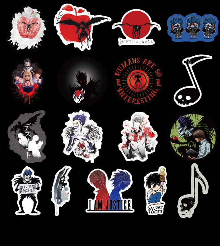Death Note 50 Vellen Pvc Stickers Waterdicht Hot Game Speelgoed Koelkast Guitar Laptop Motorfiets Bagage Cartoon Kids