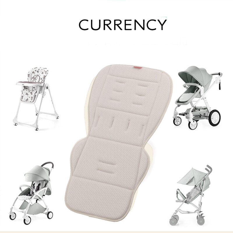 Accessoires de poussette respirants, matelas universel dans une poussette quatre saisons, coussin de siège doux, doublure de poussette pour bébé