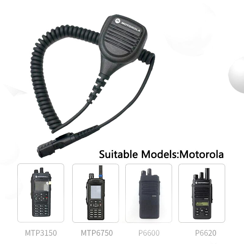 Microfono a spalla Motorola PMMN4076A adatto per walkie-talkie MTP3200 TETRA MTP3250 MTP3150 MTP6750 P6600 P6620