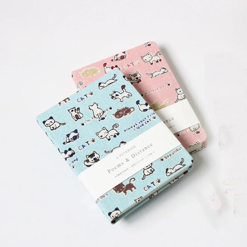 YM cahier Kawaii corée du sud Simple ordinateur portable couverture en tissu créatif main cahier Hipster étudiants jour cahier