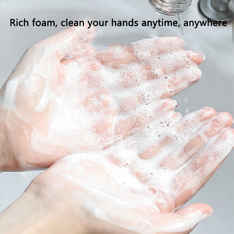 20 шт. одноразовая бумага для мыла, портативная коробка для мытья рук, ароматизированные ломтики