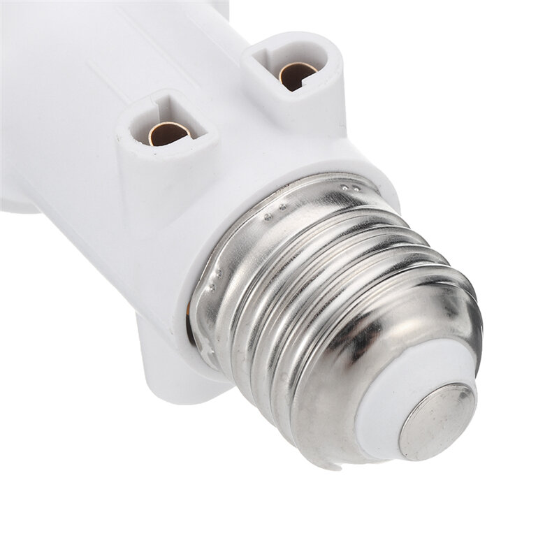 Adaptador de bombilla LED, Base de tornillo, enchufe de conversión para luces, ABS, E27, AC100-240V 4A