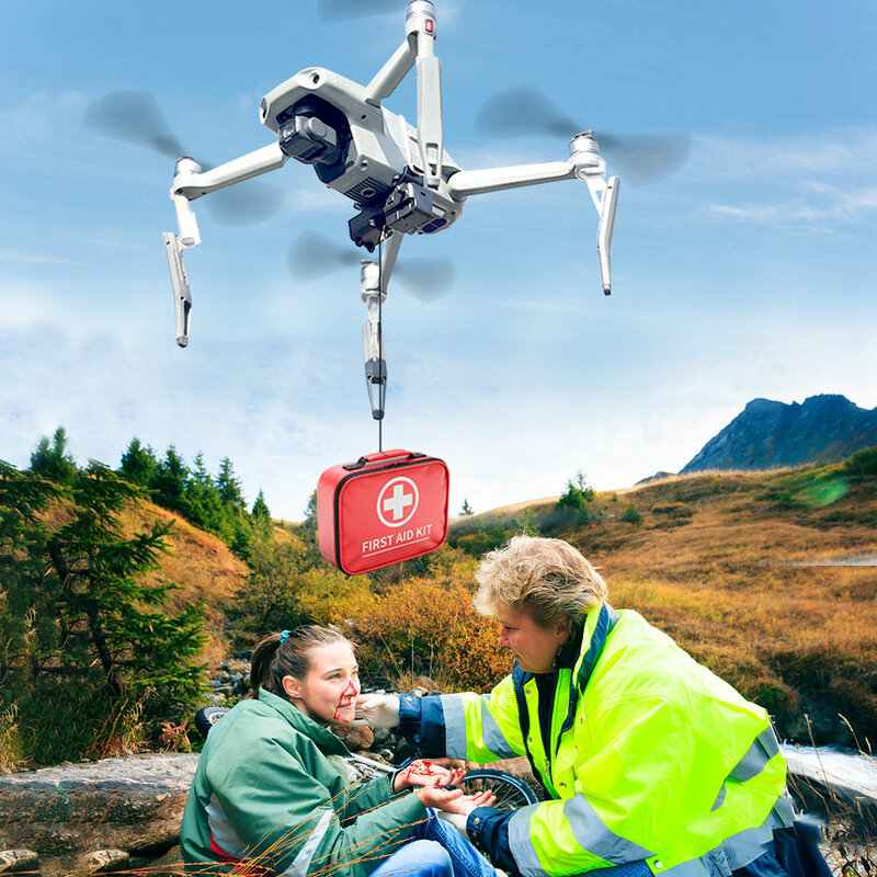 Airdrop System For DJI Mavic Air 2/ Mavic 2 Pro Drone Fishing Bait Gift Rescue Remote Thrower For DJI Mavic MINI 1 2 Accessories
