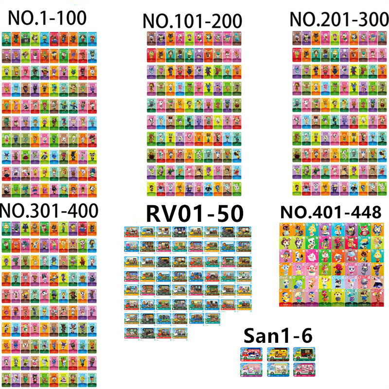 Etiquetas NFC para Switch de NS, serie 1 + 2 + 3 + 4 + 5 + Welcome50 + San6 Animal Croxxing Mini/tarjeta grande estándar, 504 piezas, envío rápido