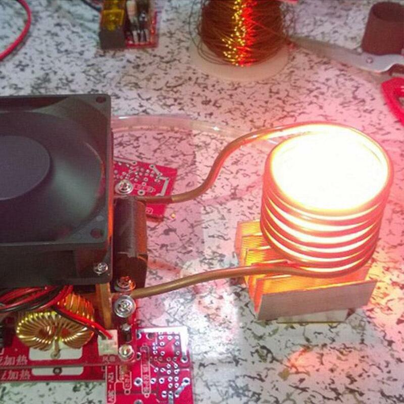 Kit de placa de calentamiento por inducción Zvs, 1000w, negro y rojo, calentador de tubo de cocina, bobina de encendido, calentador de cobre Diy I7J4