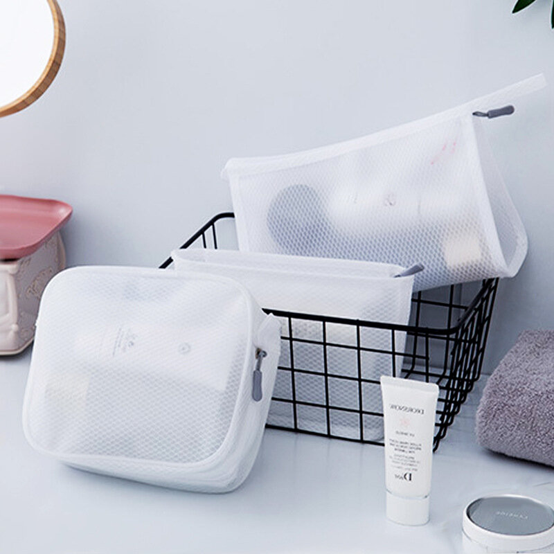 Large-capacity Simple Cosmetic Bag Wash Bag Eva Transparent Waterproof Makeup Bag Multi-function Portable Travel Storage Bag