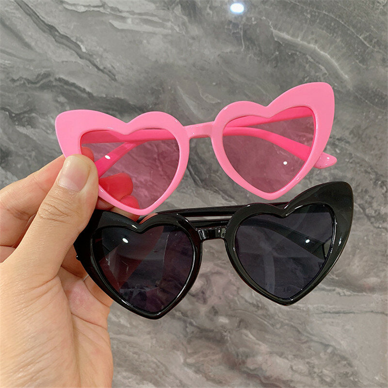 Love feliz forma de corazón UV400 Lente Gafas De Sol 