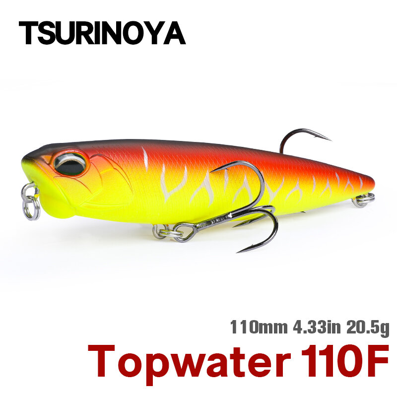 Tsurinoya 110f isca de pesca, lápis flutuante, artificial, de ação, 110mm 20.5g, dw58,