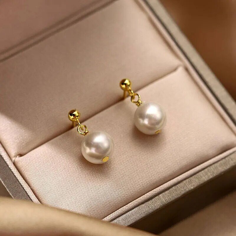 Pendientes de perlas para mujer, novedad de 2021, pendientes de lujo ligeros de alta gama, pendientes de verano