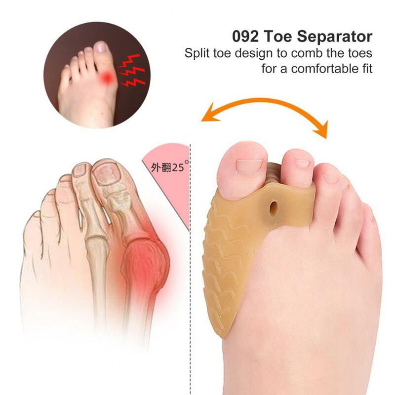 1 paio separatore punta traspirante alto elastico morbido separatore punta regolatore per cura dei piedi trattamento punta raddrizzatore correttore
