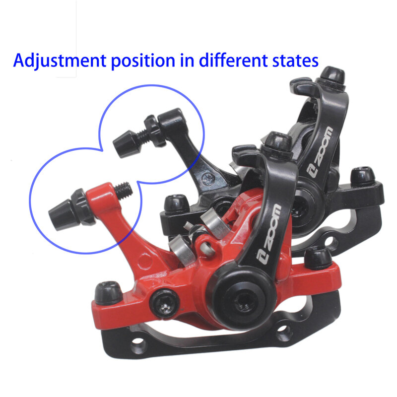 ซูมอะลูมินัมอัลลอย MTB จักรยานเบรค Mountain Road MTB จักรยาน Caliper เครื่องกล Disc เบรคขี่จักรยานคู่