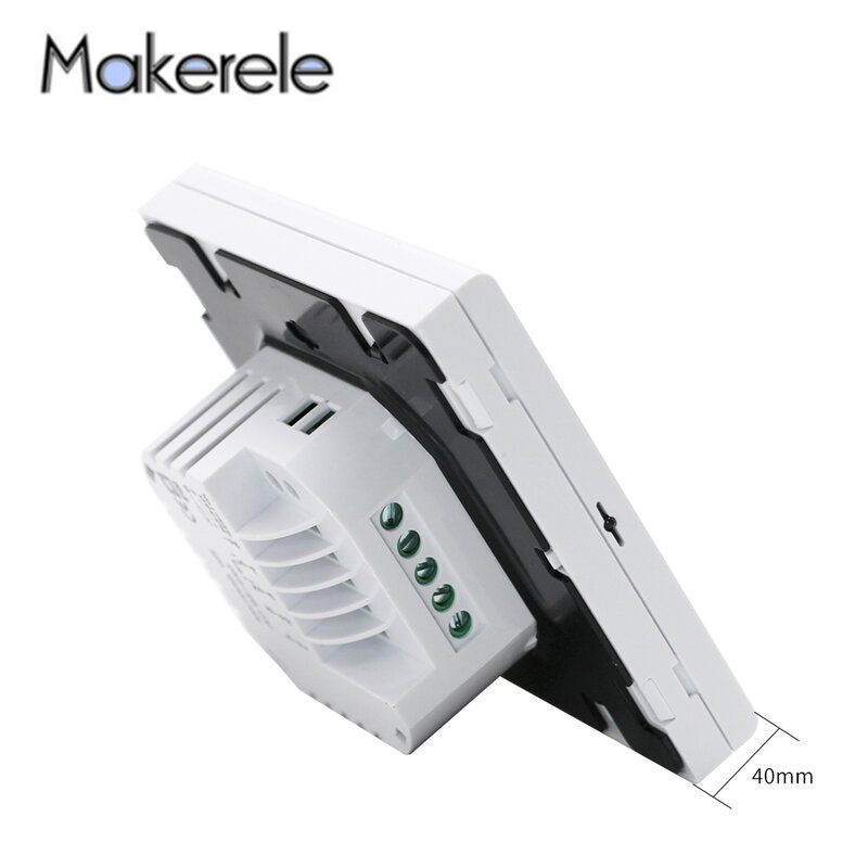 Умный термостат с управлением через приложение для контроля температуры воды/электрического подогрева пола, воды/газа котла Makerele MK70